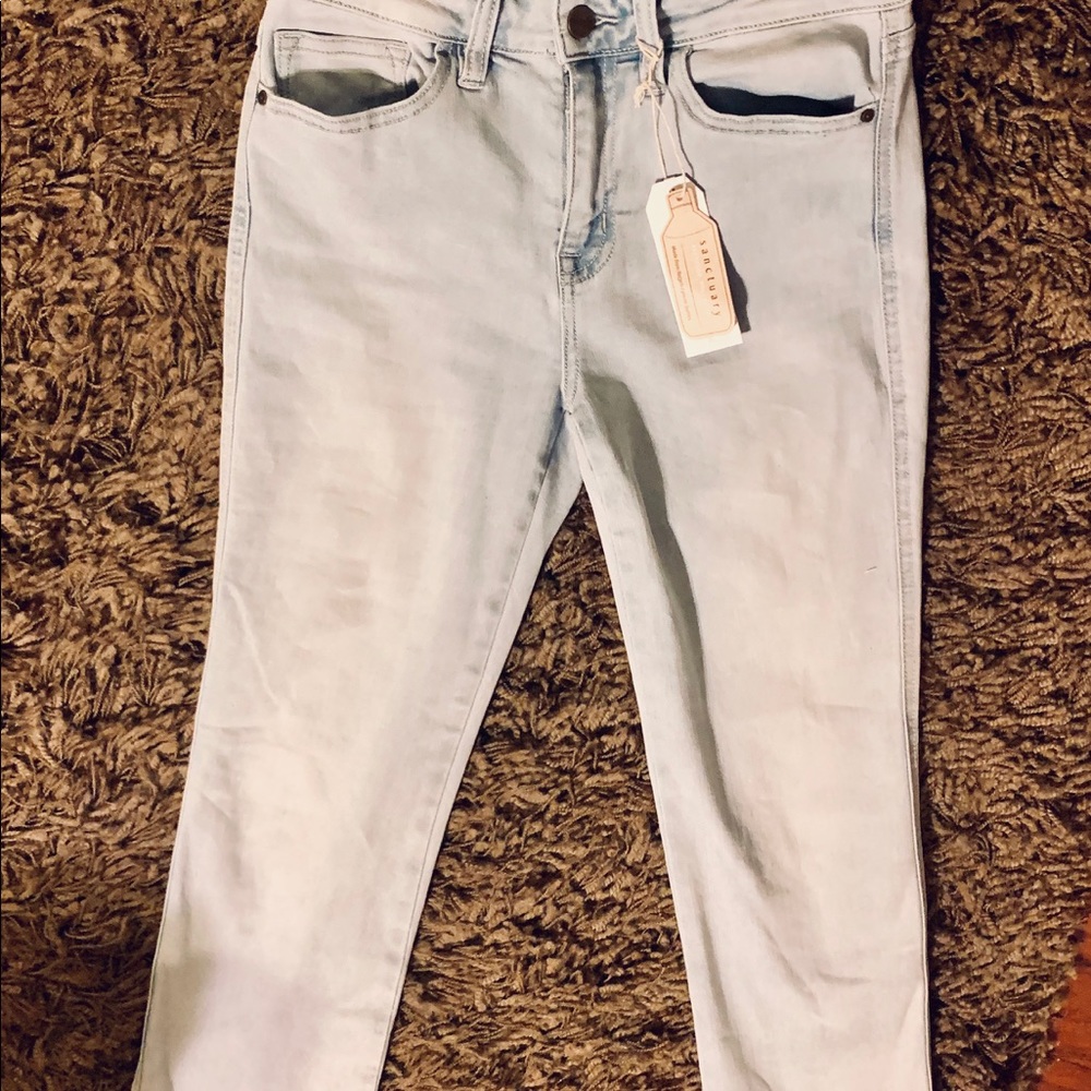 Sz 26 Sanctuary Modern straight Crop light jeans. - Picture 5 of 9